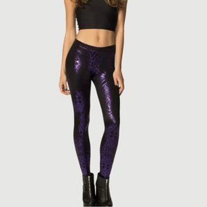 BLACKMILK | Geometric Floral Violet Leggings | XS